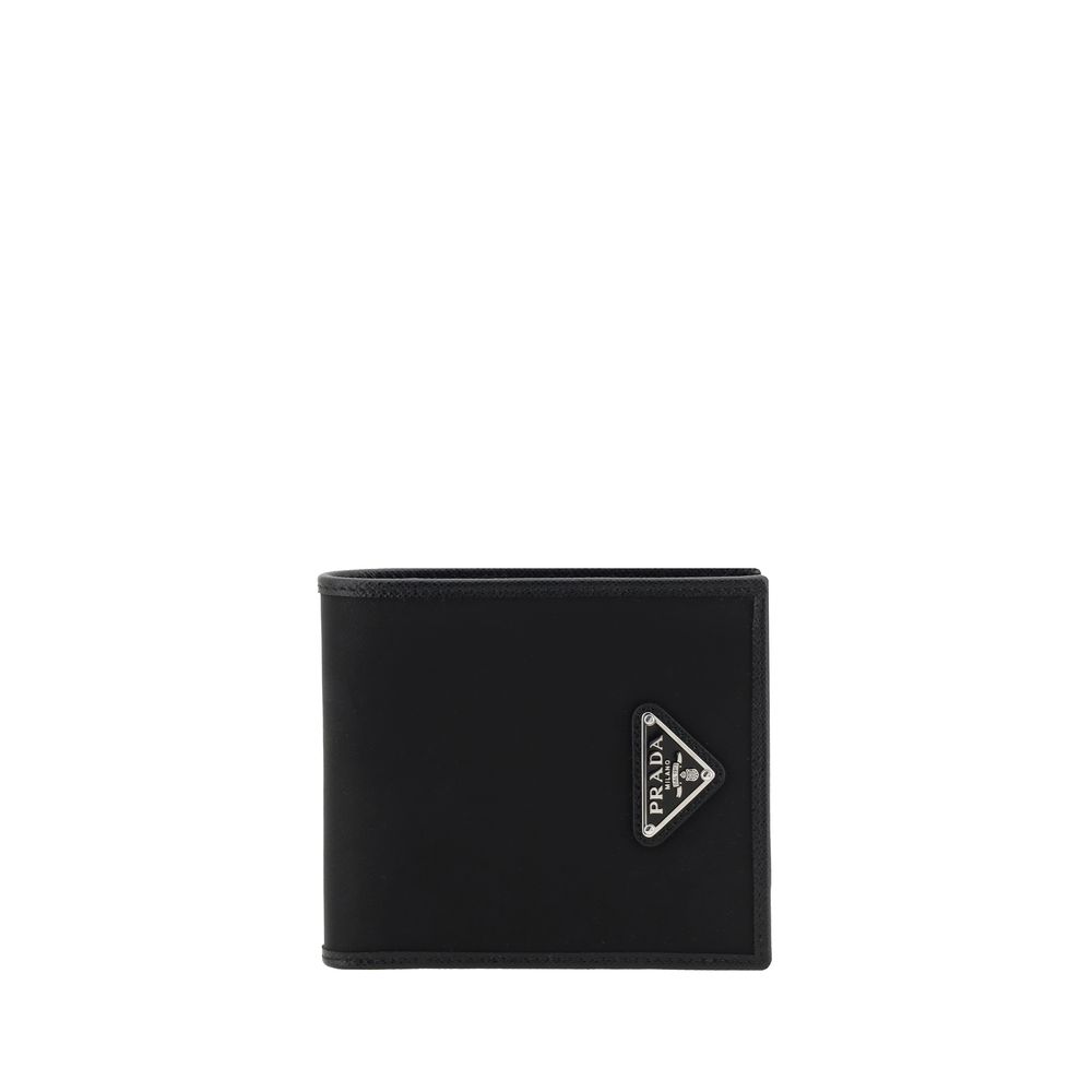 Prada Black Recycled Polyamide Wallet Prada