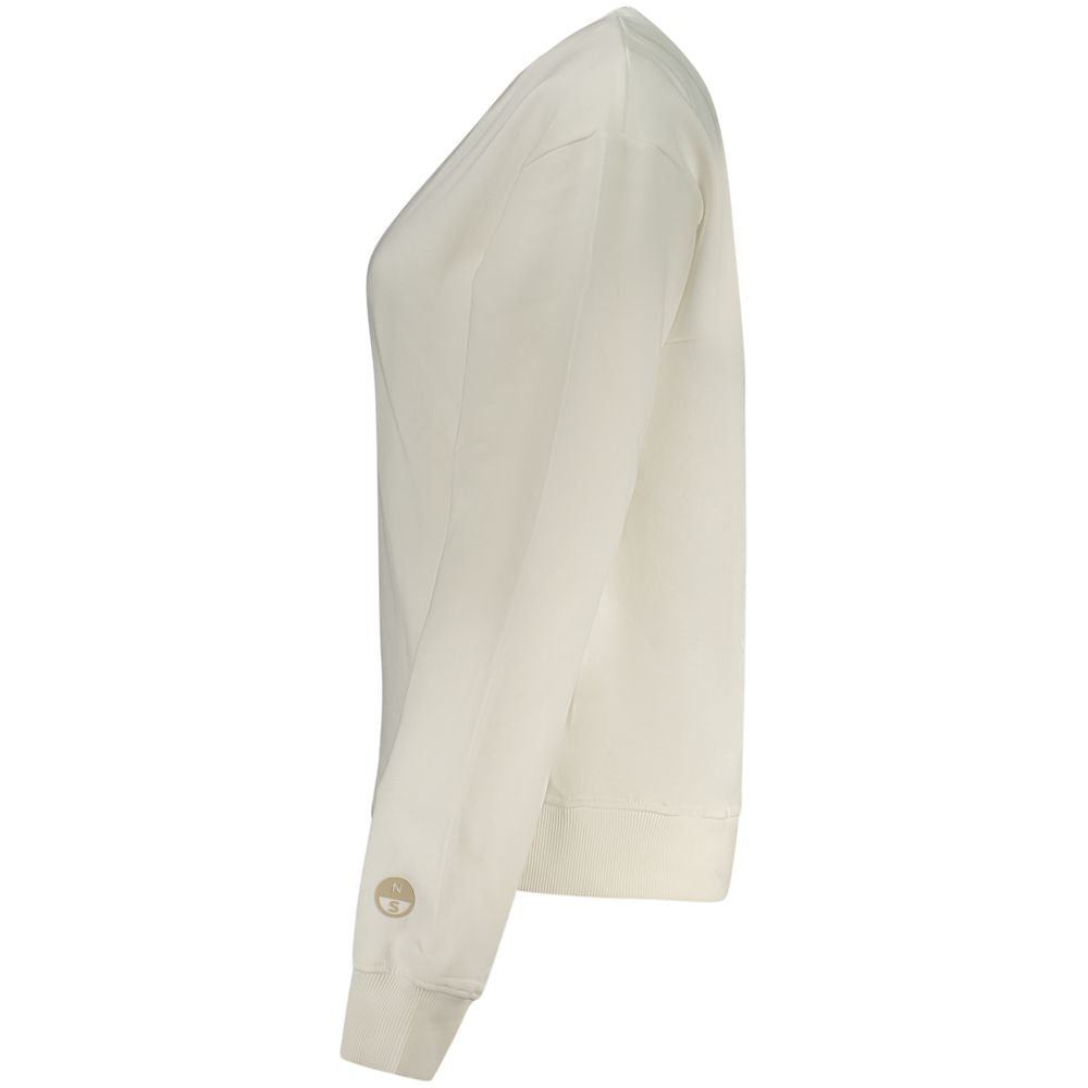 North Sails White Cotton Women Sweatshirt