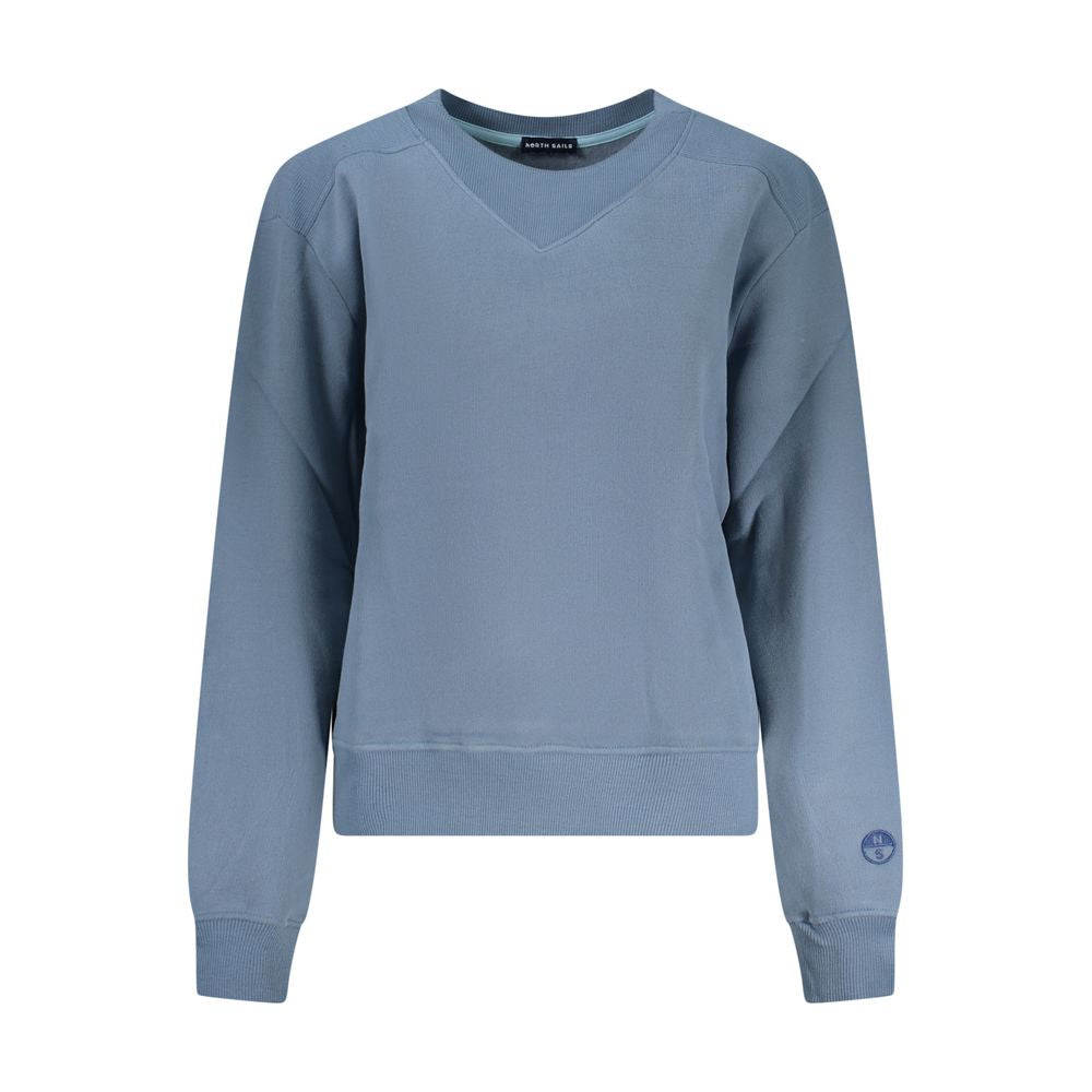 North Sails Blue Cotton Women Sweater North Sails
