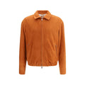 Brunello Cucinelli Multicolor Calf Leather Bos Taurus Leather Jacket