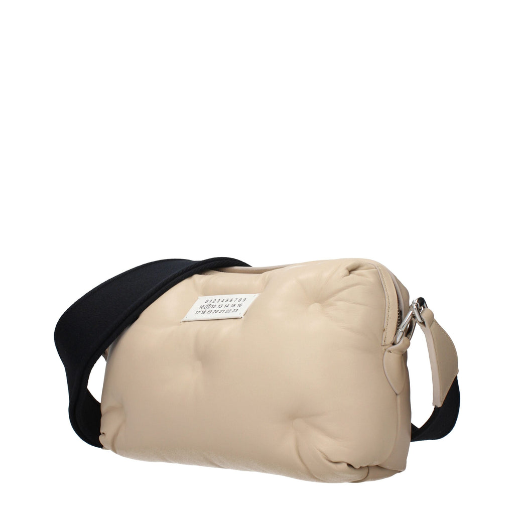 Maison Margiela Beige Leather Clutch Bag