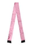 Dolce & Gabbana Pink Silk Fringes Neck Wrap Foulard Scarf