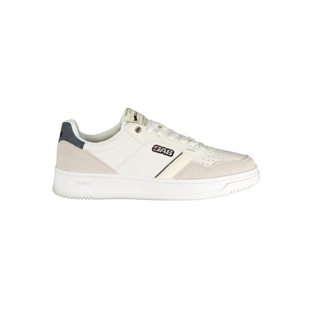 Gas White Polyester Men Sneaker Gas