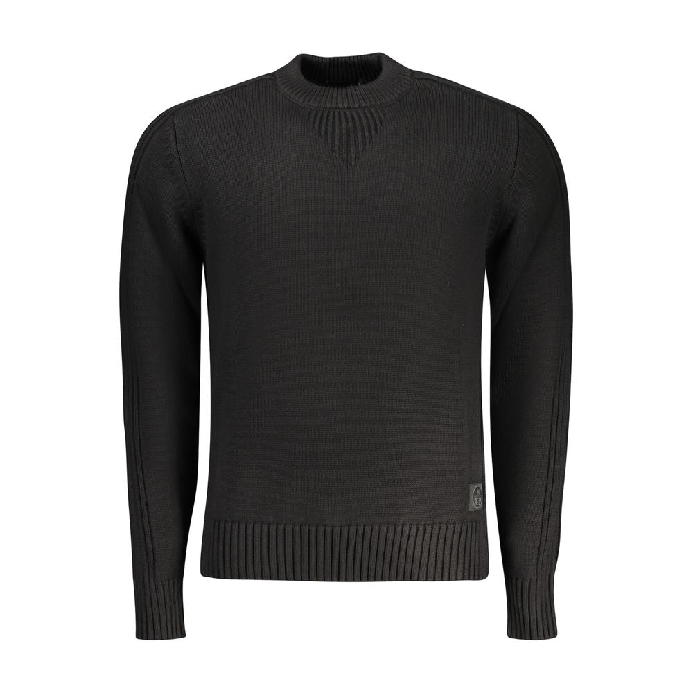 North Sails Black Cotton Men Sweater North Sails