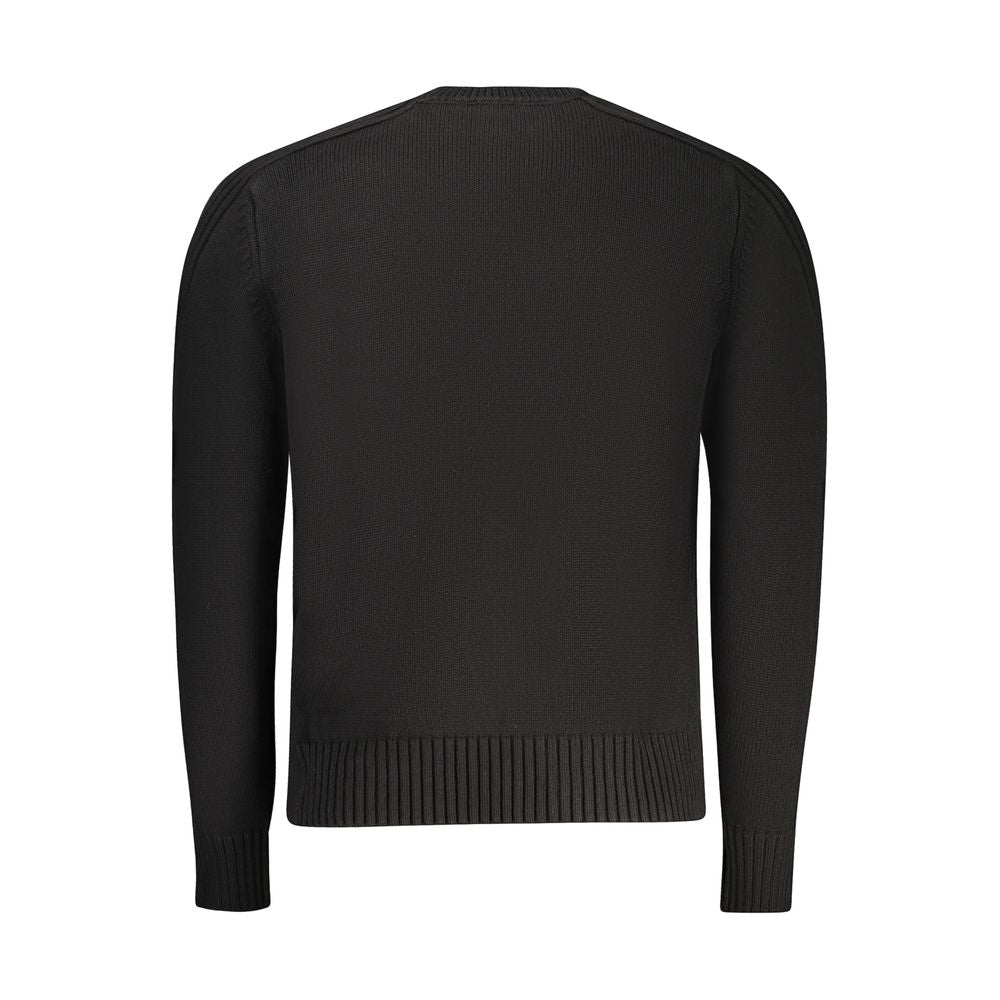 North Sails Black Cotton Men Sweater North Sails