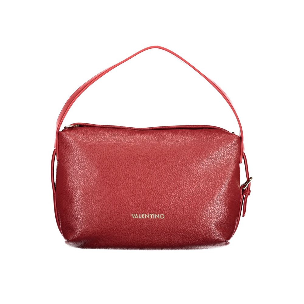 Mario Valentino Rosso Polyurethane Women's Bag with Adjustable Strap