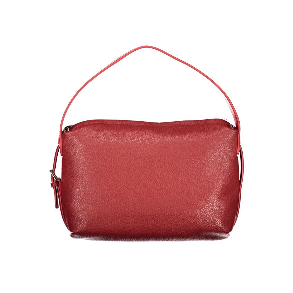 Mario Valentino Rosso Polyurethane Women's Bag with Adjustable Strap