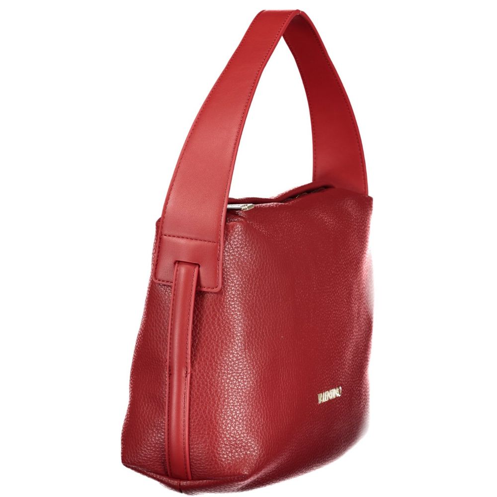 Mario Valentino Rosso Polyurethane Women's Bag with Adjustable Strap