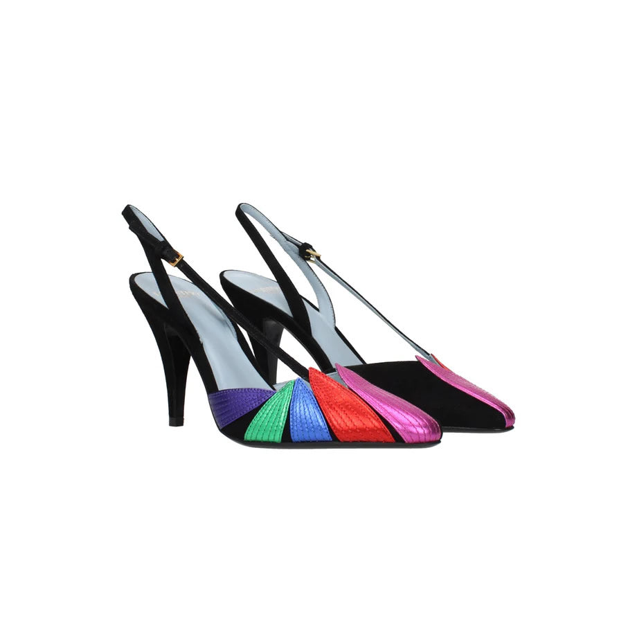 Valentino Garavani Black Leather High Heel Pumps