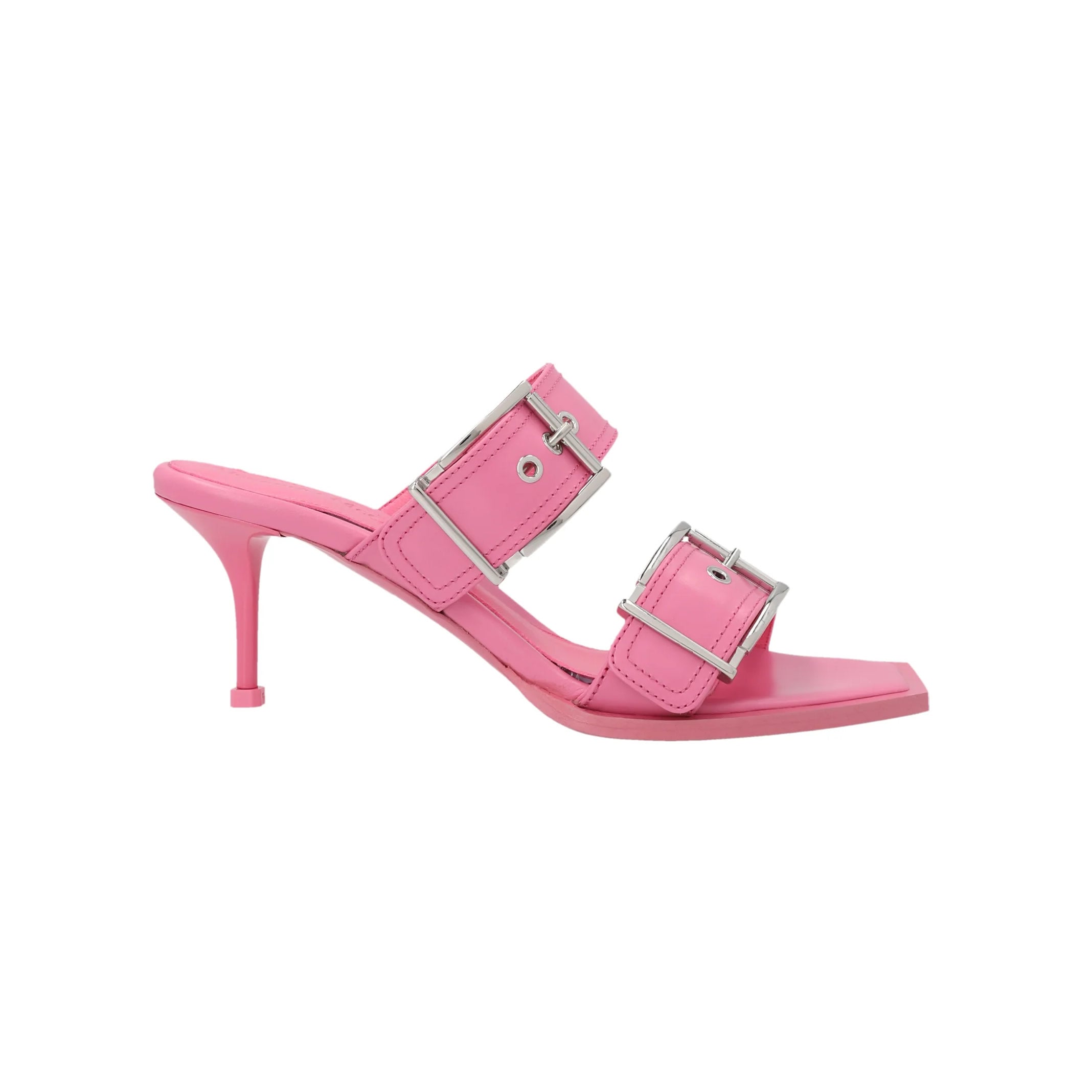 Alexander McQueen Multicolor Calfskin Stiletto Heel Sandals