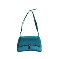 Balenciaga Calfskin S Downtown Blue Shoulder Bag