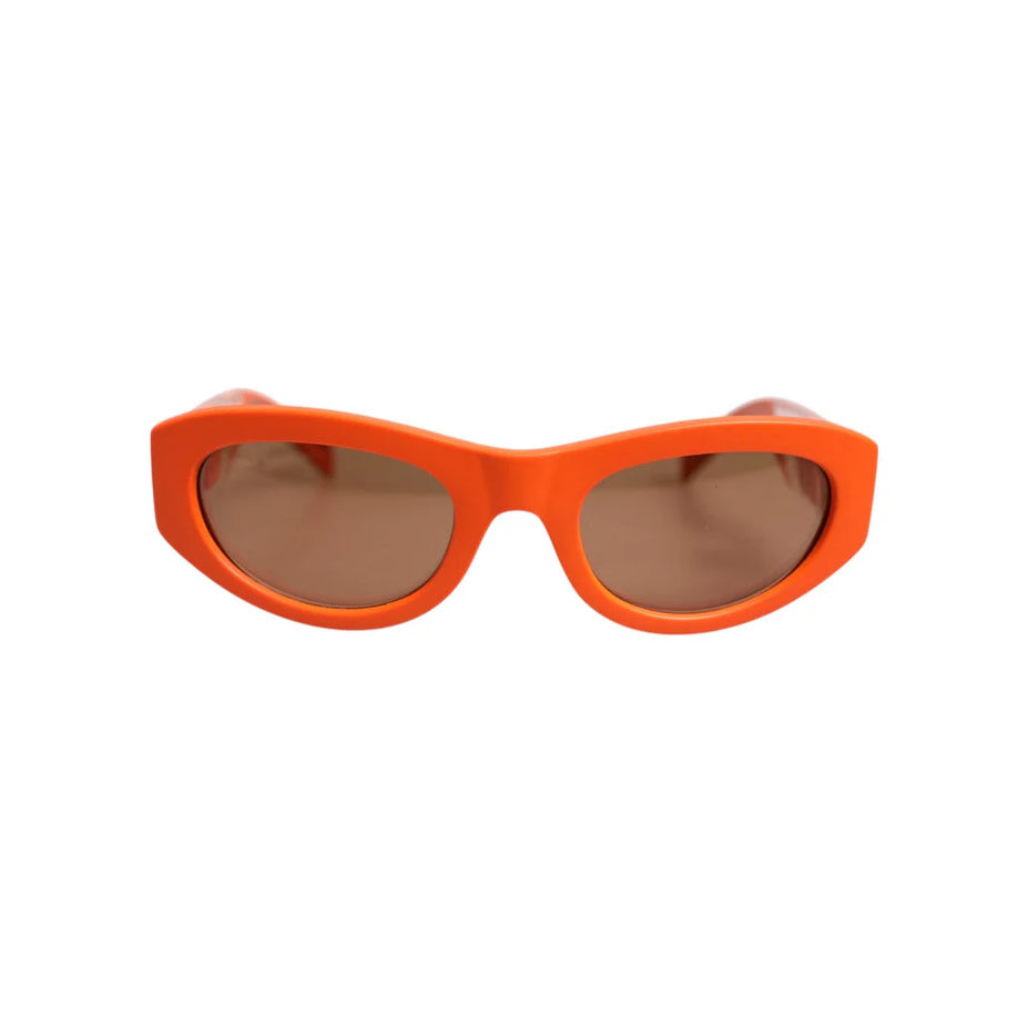 Dolce & Gabbana Orange Reborn To Live Oval Frame Logo Eyewear Sunglasses Dolce & Gabbana