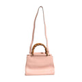 Gucci Pink And White Calfskin Small Nymphaea Top Handle Bag