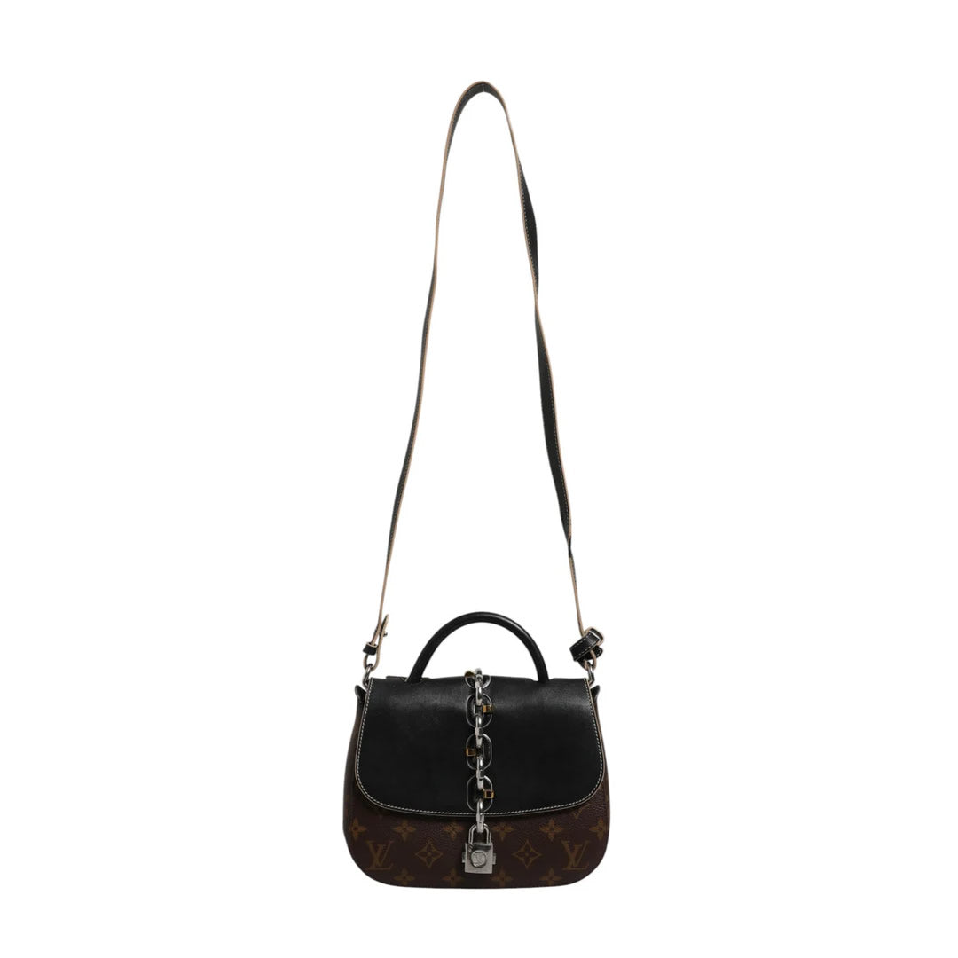 Louis Vuitton Calfskin Monogram Chain It Bag PM Black