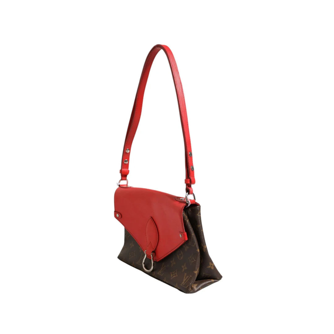 Louis Vuitton Saint Michel Monogram Epi Shoulder Bag Coquelicot