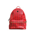 MCM Medium Stark Studded Visetos Backpack - Red